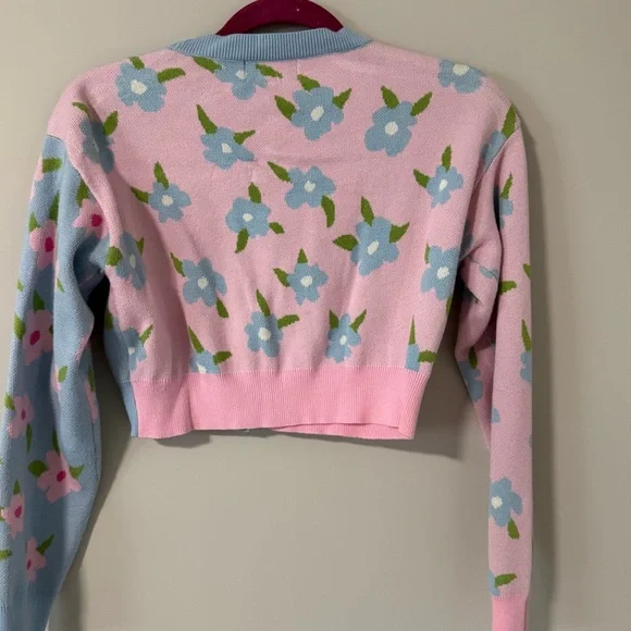 Cider Pastel Floral Cardigan - Picture 3 of 3